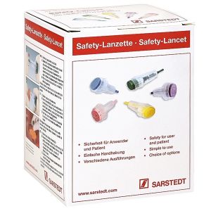 Sarstedt Safety-Lancet, 21G, groen, insteekdiepte 1,8 mm, 200 stuks