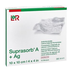 Suprasorb A+AG calciumalginaat-tamponade