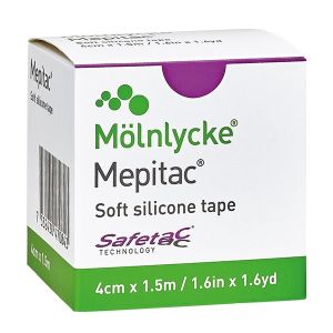 Mepitac, siliconen fixatietape, 2 x 300 cm, niet-steriel