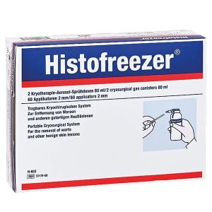 Histofreezer Medium cryotherapie, tipdiameter 5 mm, 2 x 80 ml (2 bussen + 52 applicators)
