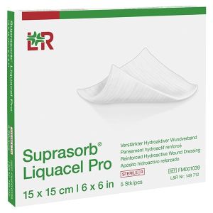 Suprasorb Liquacel Pro tamponade, 2 x 45 cm, 5 stuks