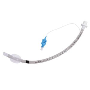 Rüschflex spiraaltracheale tube volgens Murphy, gebogen, PVC, lagedrukcuff, maat 5,0, 5 stuks