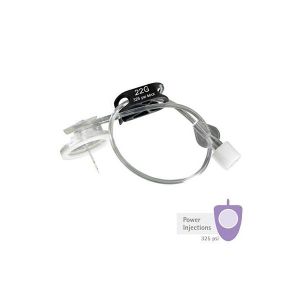 Surecan Safety II portcanule met Caresite toegangssysteem, 22G x 15 mm, zwart, 20 stuks