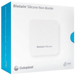 Biatain Silicone Non-Border schuimverband, 10 x 10 cm, 10 stuks