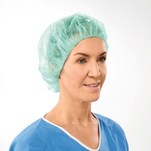 Sentinex Easy OK-mutsen, barretmodel, groen, 100 stuks