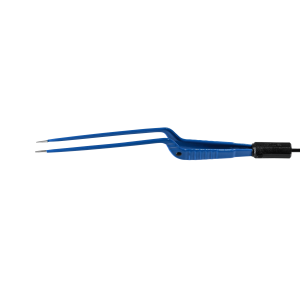 Wegwerp bipolair pincet, bajonet, punt 1 mm, lengte 190 mm, met 5m aansluitkabel