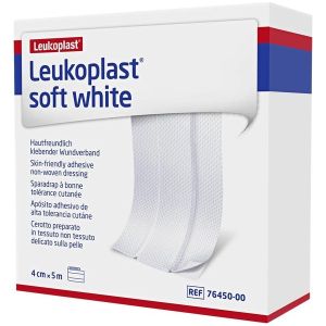 Leukoplast Soft White wondpleister, 4 cm x 5 m, 1 rol