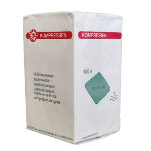 Noba gaaskompressen 12-laags niet steriel 10 x 20 cm, 100 stuks
