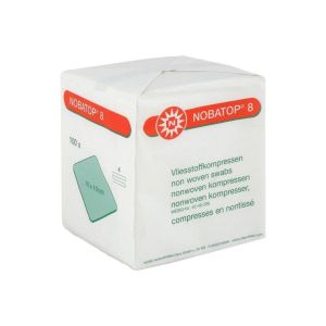 Nobatop 8 non-woven kompres 4-laags niet steriel 10 x 10 cm, 100 stuks