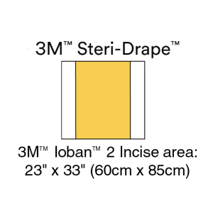 3M Ioban 2 Anti-microbiële Incisiefolie 56 x 85 cm, 10 stuks