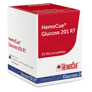 HemoCue glucose 201 RT cuvet, 25 stuks
