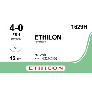 Ethilon zwart 4-0, FS-1 naald, 1629H, 36 stuks