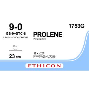 Prolene blauw 9-0, GS-9+STC-6 naald, 1753G, 12 stuks