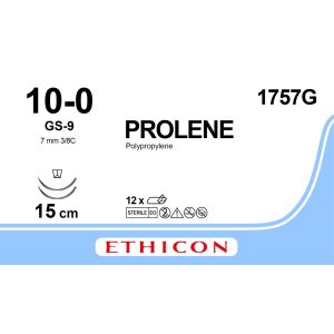 Prolene blauw 10-0, GS-9 naald, 1757G, 12 stuks