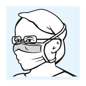 Foliodress masker Comfort anti-condensatie, 50 stuks