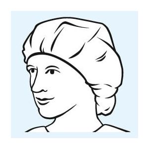 Foliodress cap Comfort Universal groen, 100 stuks