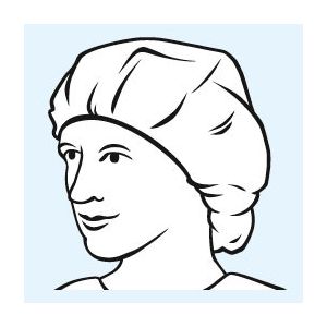 Foliodress cap Comfort Universal wit, 100 stuks