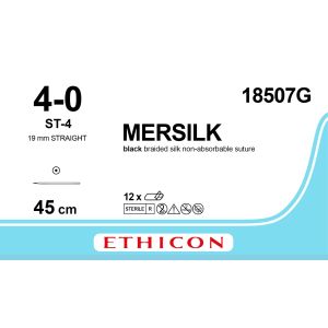 Silk zwart 4-0, ST-4 naald, 18507G, 12 stuks