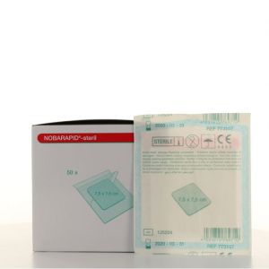 Nobarapid wondkompres steriel 10 x 10 cm, 50 stuks