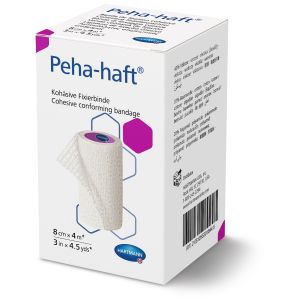 Peha-haft latexvrije fixatiezwachtel 8 cm x 4 m