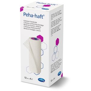 Peha-haft latexvrije fixatiezwachtel 12 cm x 4 m