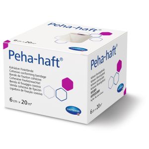 Peha-haft latexvrije fixatiezwachtel 6 cm x 20 m