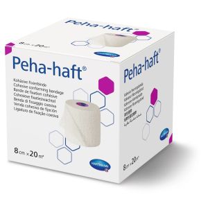 Peha-haft latexvrije fixatiezwachtel 8 cm x 20 m