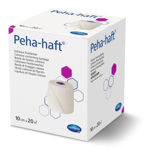 Peha-haft latexvrije fixatiezwachtel 10 cm x 20 m