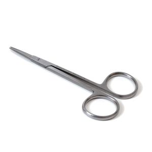Irisschaar spits/spits 9 cm recht RVS