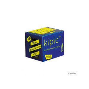 KIPIC injectienaald 30G x 25 mm, geel, steriel Luer-Lock, 100 stuks