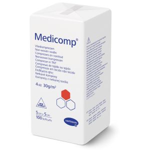 Medicomp kompres niet steriel, 5 x 5 cm, 100 stuks