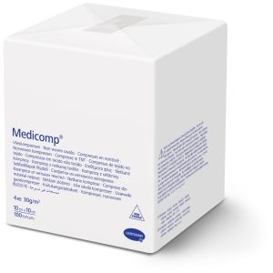 Medicomp kompres niet steriel, 10 x 10 cm, 100 stuks