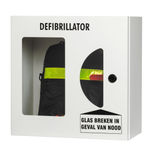 AED-binnenkast met breekglas en akoestisch alarm