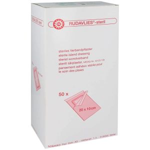 Rudavlies eilandpleisters 20 x 10 cm, 50 stuks
