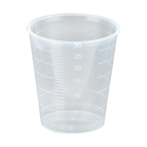 Medicijn inname bekers transparant, 30 ml, 3750 stuks