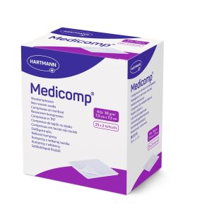 Medicomp kompres steriel, 10 x 10 cm, 25 x 2 stuks