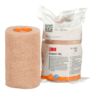 3M Coban Zelfhechtende zwachtel beige 10 cm x 4,5 m (uitgerekt)