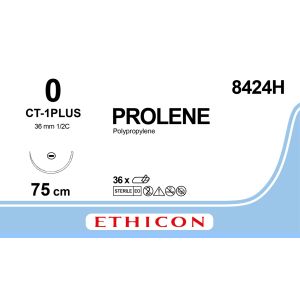 Prolene blauw 0, CT-1 PLUS naald, 8424H, 36 stuks
