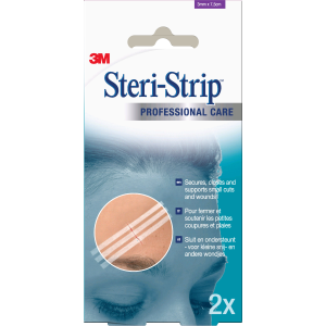 3M Steri-Strip niet-steriele versterkte wondsluitingen 3 x 75 mm, 2 x 5 strips