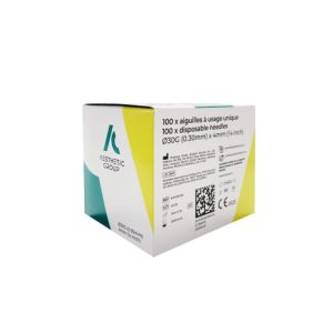 KIPIC injectienaald 30G x 4 mm, geel, steriel Luer-Lock, 100 stuks