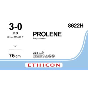 Prolene blauw 3-0, KS naald, 8622H, 36 stuks
