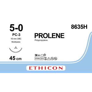 Prolene blauw 5-0, PC-3 PRIME MP naald, 8635H, 36 stuks
