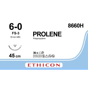 Prolene blauw 6-0, FS-3 naald, 8660H, 36 stuks