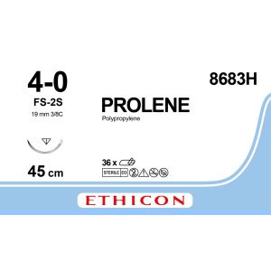 Prolene blauw 4-0, FS-2 naald, 8683H, 36 stuks