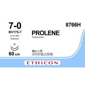 Prolene blauw 7-0, BV175-7 MP naald, 8766H, 36 stuks