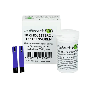 Lifetouch multicheck PRO cholesterol teststrips, 10 stuks