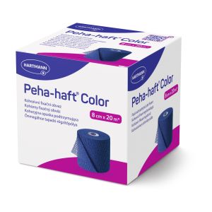 Peha-haft Color cohesieve zwachtel blauw 8 cm x 20 m
