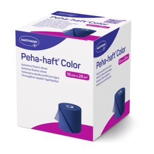 Peha-haft Color cohesieve zwachtel blauw 10 cm x 20 m