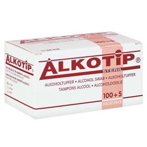 Alkotip alcoholdoekjes klein, 30 x 65 mm, 100 stuks