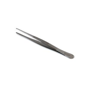 Pincet 14 cm recht met gladde bek RVS